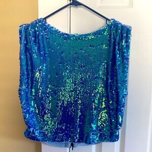 Pilcre sequin cropped sweater